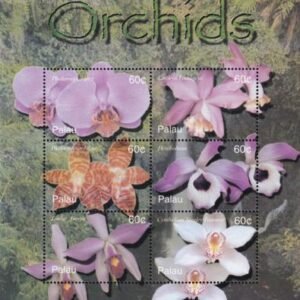 US 717 Trust Territories Palau NH VF Orchids M/S