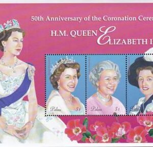 US 724 Trust Territories Palau NH VF Queen Elizabeth M/S