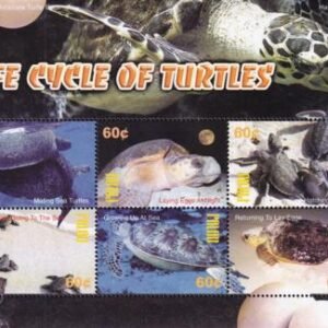 US 746 Trust Territories Palau NH VF Turtles M/S