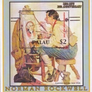 US 749 Trust Territories Palau NH VF Norman Rockwell S/S
