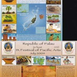 US 763-64 Trust Territories Palau NH VF Pacific Arts M/S