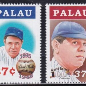 US 781-82 Trust Territories Palau NH VF Babe Ruth