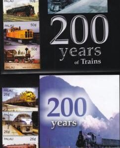 US 783-84 Trust Territories Palau NH VF Train Bicentennial M/S