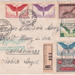 Switzerland 1931 3rd South American Flight Cover