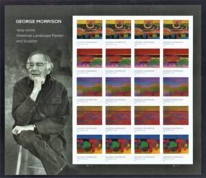 US 5688-92c Modern Imperf George Morrison Sheet