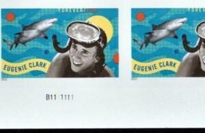US 5693a Modern Imperf Eugenie Clark Pair