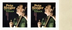 US 5708 Modern Imperf Pete Seeger Pair