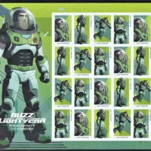 US 5709 Modern Imperf Buzz Lightyear Sheet