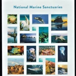 US 5713 Modern Imperf Natural Marine Sanctuaries Sheet