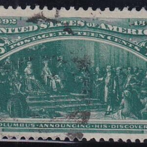 US 238 Early Commemoratives Used VF-XF Light Cancel