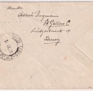 Switzerland 1931 1st South American Flight Cover to Pernambuco