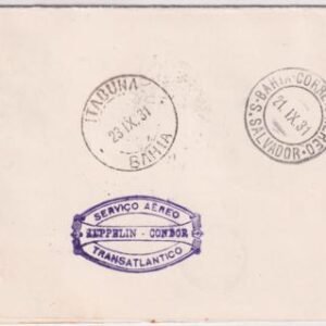 Switzerland 1931 Dual 2nd and 3rd South American Flights on Reply Card