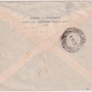 Switzerland 1933 2nd South America Flight Cover with C15