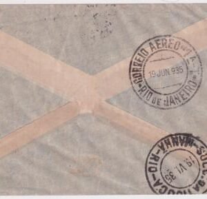 Switzerland 1935 6th South American Flight Cover to Rio