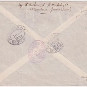 Switzerland 1936 10th North America Hindenburg Flight Cover