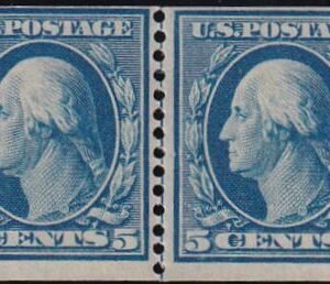 US 355LP Washington / Franklin Mint LH F-VF Line Pair PSE Cert