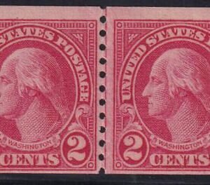 US 599A Mint NH F+ Line Pair PSE Cert