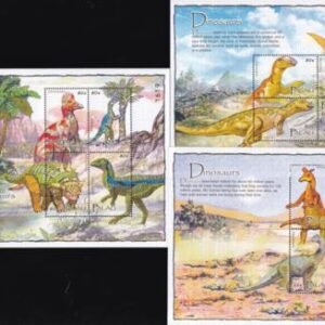 US 793-5 Trust Territories Palau NH VF Dinosaurs M/S