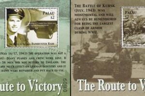 US 823-24 Trust Territories Palau NH VF Route To Victory S/S