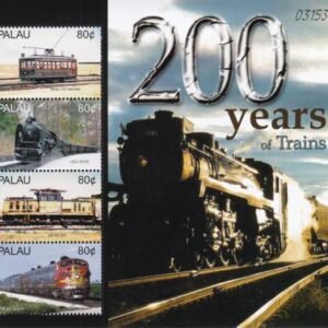 US 830 Trust Territories Palau NH VF Train Bicentennial M/S