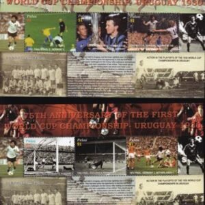 US 837-38 Trust Territories Palau NH VF World Cup 75th Anniv. M/S