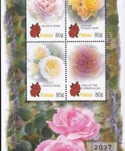 US 842 Trust Territories Palau NH VF Roses- Taipei Show
