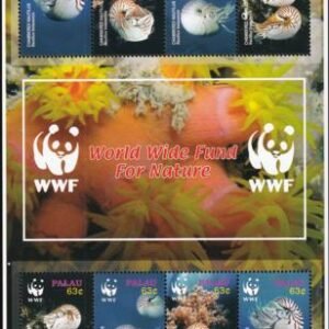 US 853a Trust Territories Palau NH VF WWF-Nautilaus M/S