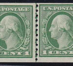 US 452 Washington / Franklin Mint NH F-VF Line Pair