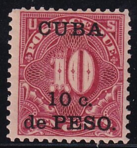 US Possessions - Cuba J4 Mint NH F-VF