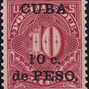 US Possessions - Cuba J4 LH VF Barely Hinged