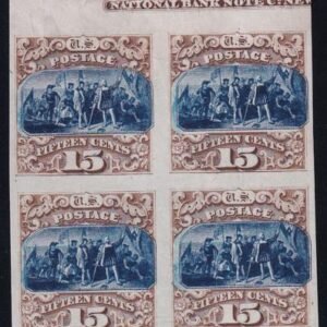 US 129P3 Pictorials Mint H Block Of 4 India Proof With Imprint