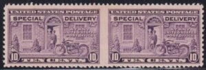 US E15c Error Mint NH VF Pristine Imperf Between Pair
