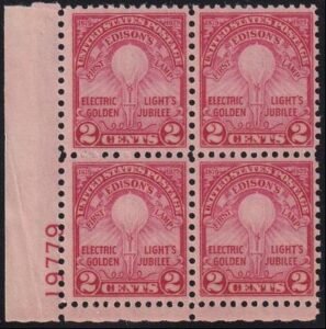 US 655 NH F-VF Plate Block