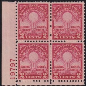 US 655 NH F-VF Plate Block A Couple Of Inner Perfs