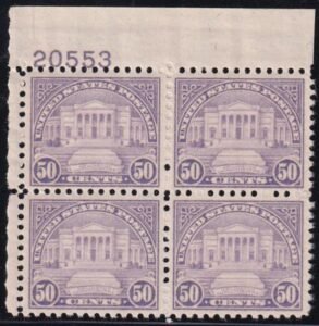 US 701 NH VF-XF Plate Block