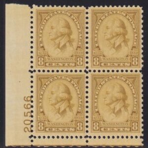US 713 NH F-VF Plate Block