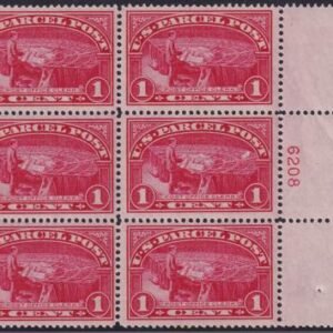 US Q1 Parcel Post NH VF-XF Plate Block