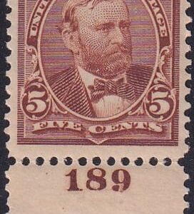 US 270 Bureau & Regular Issues NH F-VF+ Plate # Single