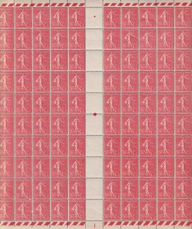 INV-27059itExt_de25bc17-4e7b-4572-8578-5604d86250ec France 146 (Yv 199) Marseille Postal Forgery. Full Sheet W/ Cert.