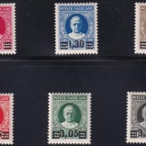 Vatican 35-40 F-VF + VF/LH #39 F, 36 + 40 VF Sismondo Cert - Fresh LH