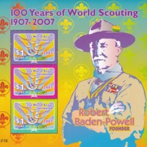 US 875 Trust Territories Palau NH VF Scouting Centenary M/S