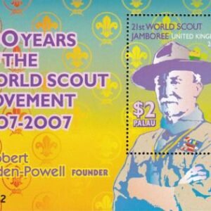 US 876 Trust Territories Palau NH VF Scouting Centenary S/S