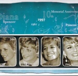 US 895 Trust Territories Palau NH VF Princess Diana M/S
