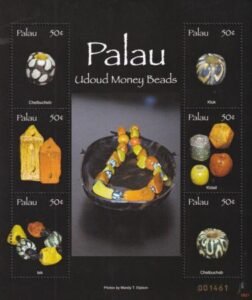 US 917 Trust Territories Palau NH VF Udoud Money Beads M/S