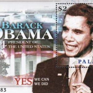 US 952 Trust Territories Palau NH VF Obama Inauguration S/S