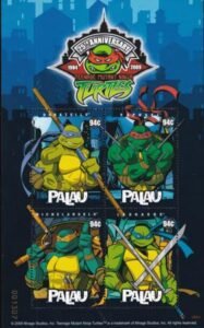 US 954 Trust Territories Palau NH VF Teenage Mutant Ninja Turtles M/S