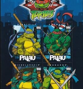 US 954 Trust Territories Palau NH VF Teenage Mutant Ninja Turtles M/S