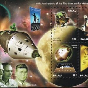 US 993 Trust Territories Palau NH VF Man On The Moon Sheet