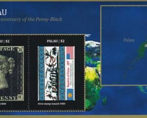 US 1016 Trust Territories Palau NH VF Penny Block S/S