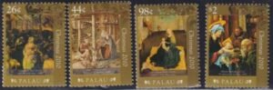 US 1017-20 Trust Territories Palau NH VF Christmas Set Of 4